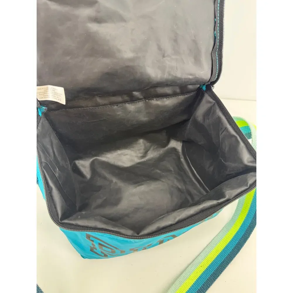 PINK Insulated Collapsible Cooler Lunch Bag Turquoise Beach Picnic Travel 9x7x6